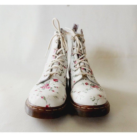 Dr Marten 1460 Portland Rose Combat Lace Up White RARE Limited Edition 8 - Picture 3 of 11